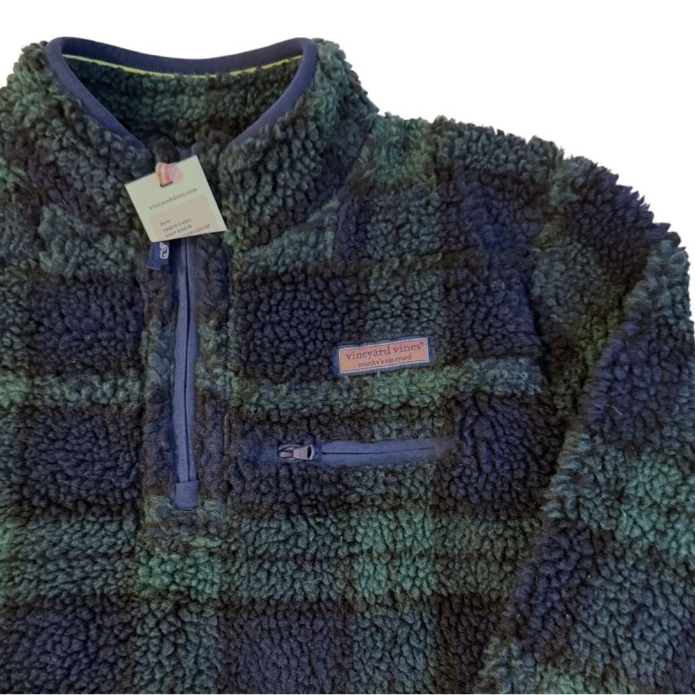 Vineyard Vines Girls XL Sherpa Fleece Pullover - Picture 5 of 7